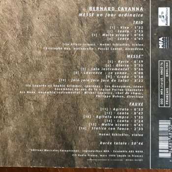 CD Bernard Cavanna: Messe Pour Un Jour Ordinaire