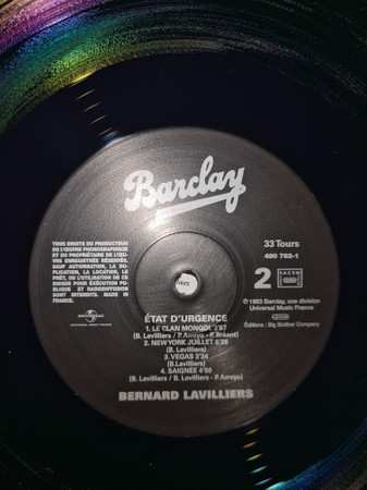 LP Bernard Lavilliers: État d'urgence