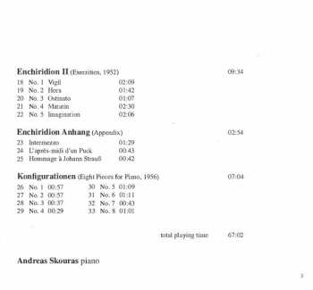 CD Bernd Alois Zimmermann: Complete Works For Piano Solo