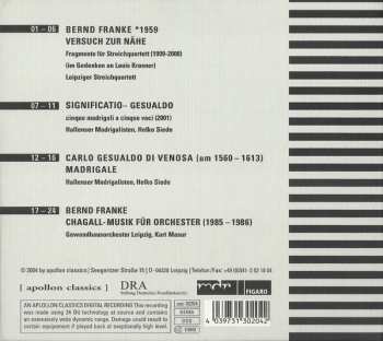 CD Gewandhausorchester Leipzig: Bernd Franke