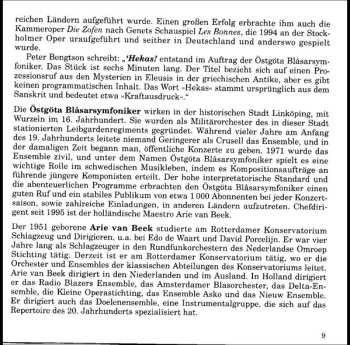 CD Bernhard Henrik Crusell: Hekas!
