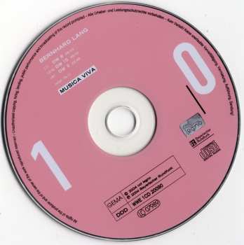 CD Bernhard Lang: Musica Viva 10 : DW 8 I DW 15 I DW 3