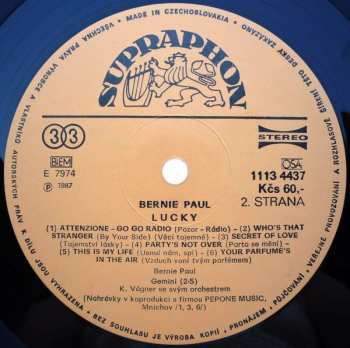 LP Bernie Paul: Lucky