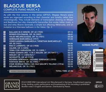 CD Goran Filipec: Complete Piano Music • 2