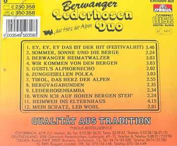 CD Berwanger Lederhosen Duo: Tirol, Das Herz Der Alpen