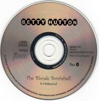 2CD Betty Hutton: The Blonde Bombshell In Hollywood