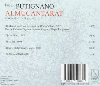 CD Biagio Putignano: Almucantarat, Magnetic Tape Music