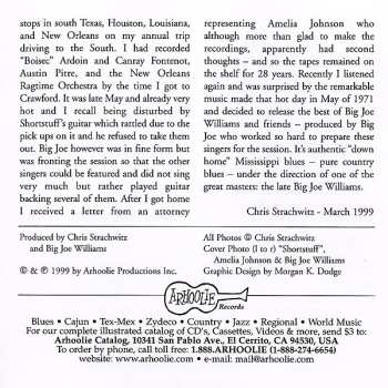CD Big Joe Williams: Big Joe Williams And Friends, Going Back To Crawford