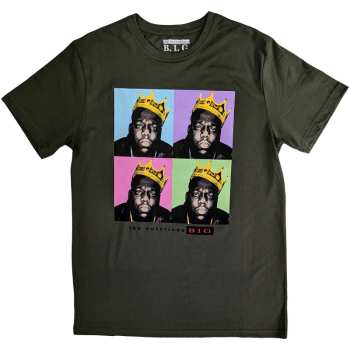 Merch Biggie Smalls: Póló Crown Pop Art