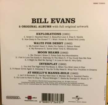 5CD/Dobozkészlet Bill Evans: 5 Original Albums