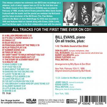 CD Bill Evans: The Mello Sound Of Don Elliott / Listen To The Music Of Jerry Wald