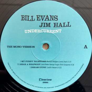 2LP Bill Evans: Undercurrent (The Stereo & Mono Versions) LTD