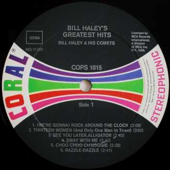 LP Bill Haley And His Comets: Bill Haley's Greatest Hits!