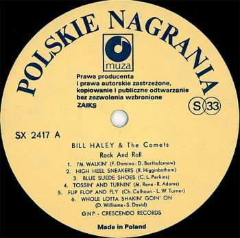 LP Bill Haley And His Comets: Rock And Roll