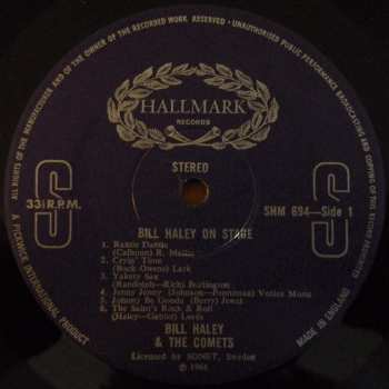 LP Bill Haley And His Comets: Bill Haley On Stage