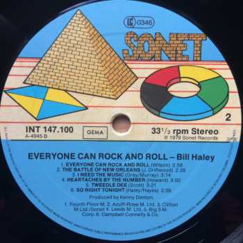 LP Bill Haley And His Comets: Everyone Can Rock And Roll