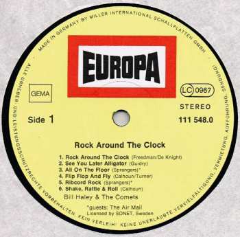 LP Bill Haley And His Comets: Rock Around The Clock