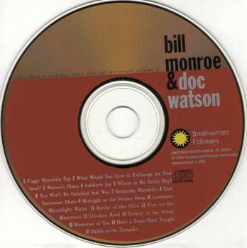 CD Doc Watson: Live Duet Recordings 1963-1980 (Off The Record, Vol. 2)