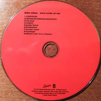 CD Billie Eilish: Dont Smile At Me