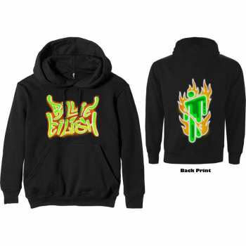 Merch Billie Eilish: Mikina Airbrush Flames Blohsh  S