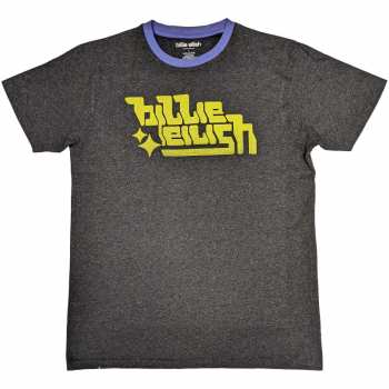 Merch Billie Eilish: Ringer Póló Neon Green Logo Billie Eilish
