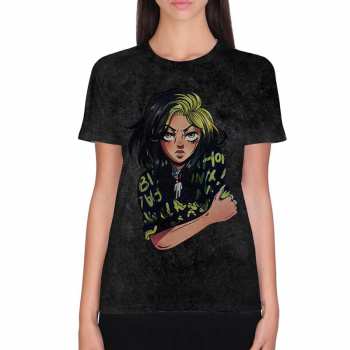 Merch Billie Eilish: Póló Anime Billie 