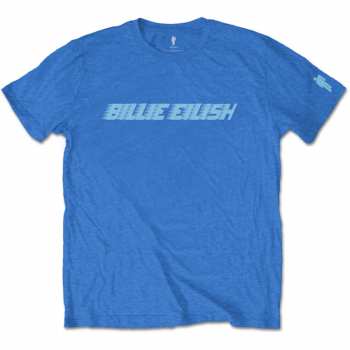 Merch Billie Eilish: Póló Blue Racer Logo Billie Eilish 