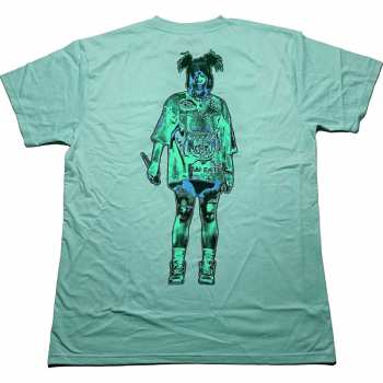 Merch Billie Eilish: Billie Eilish Unisex T-shirt: Neon Logo Billie (back Print) (small) S