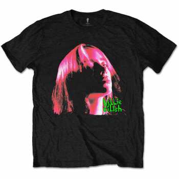Merch Billie Eilish: Póló Neon Shadow Pink 