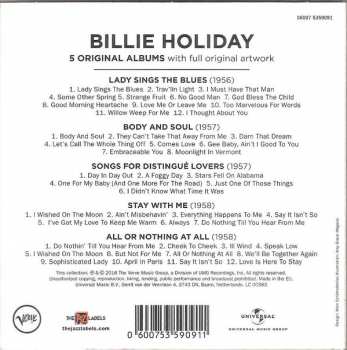 5CD/Dobozkészlet Billie Holiday: 5 Original Albums