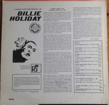 LP Billie Holiday: A Rare Live Recording Of Billie Holiday