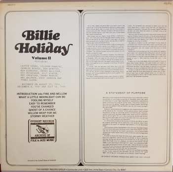 LP Billie Holiday: Billie Holiday Volume II