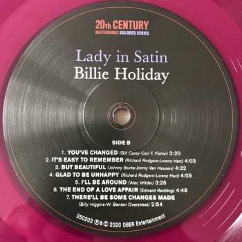 LP Billie Holiday: Lady In Satin LTD | CLR