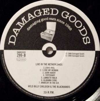 LP Billy Childish And The Blackhands: Live In The Netherlands