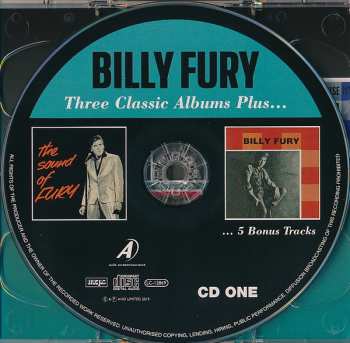 2CD Billy Fury: Three Classic Albums Plus...