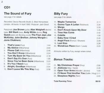 2CD Billy Fury: Three Classic Albums Plus...