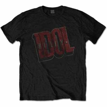 Merch Billy Idol: Tričko Vintage Logo Billy Idol  S