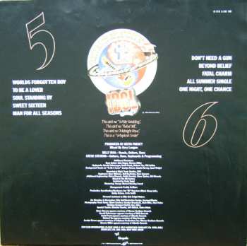 LP Billy Idol: Whiplash Smile