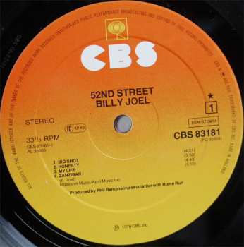 LP Billy Joel: 52nd Street