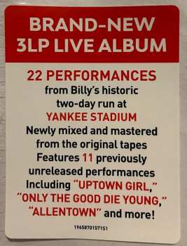 3LP Billy Joel: Live at Yankee Stadium June 22 & 23, 1990