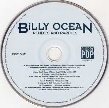 2CD Billy Ocean: Remixes And Rarities