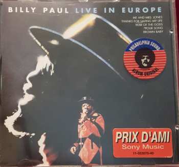 CD Billy Paul: Live In Europe