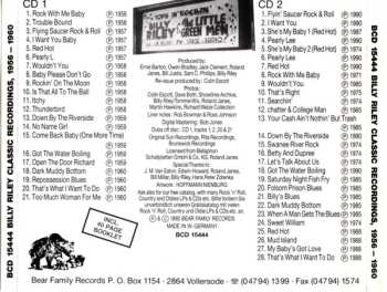 2CD Billy Lee Riley: Classic Recordings, 1956 - 1960