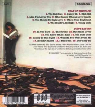 CD Billy Squier: The Tale Of The Tape / Don't Say No