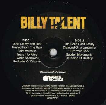 LP Billy Talent: Billy Talent III