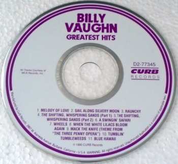 CD Billy Vaughn: Greatest Hits