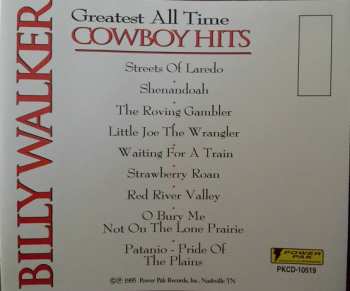 CD Billy Walker: Greatest All Time Cowboy Hits