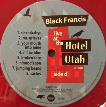 2LP Black Francis: Live At The Hotel Utah Saloon
