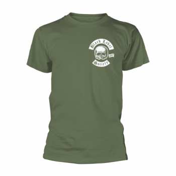 Merch Black Label Society: Póló Skull Logo Black Label Society Pocket (olive)