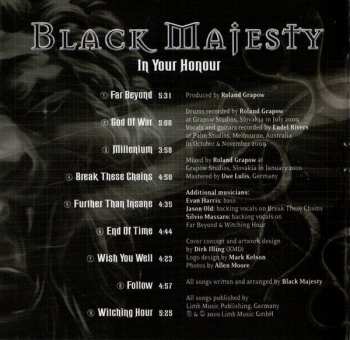 CD Black Majesty: In Your Honour